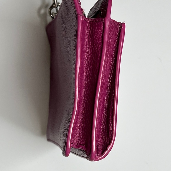COACH Cross Body Bag Genuine Leather Magenta Purple Mauve EUC - Picture 5 of 16
